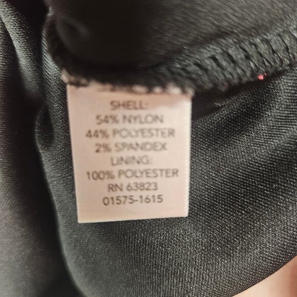 Christopher & Banks Red and Black Lace 3/4 sleeve blouse - Picture 4 of 7